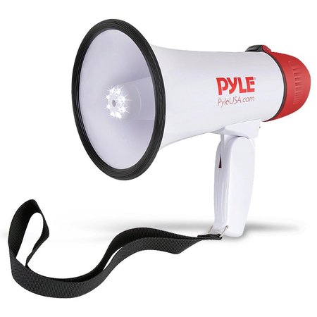 PYLE Mini Compact Megaphone Bullhorn With Siren Alarm And Led Lights PMP37LED